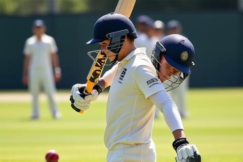 Teenage cricketers practicing advanced drills in the Youth Elite program